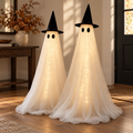 Both ghosts styled together in an indoor entryway.